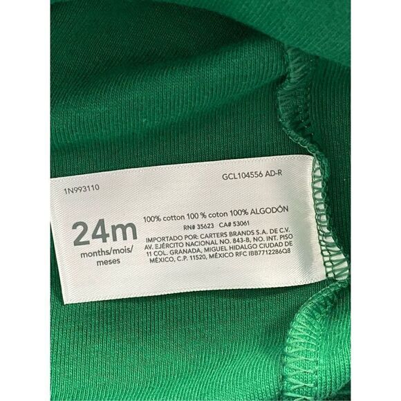 Carter's Girl’s 24 Month 2-Piece Christmas Bodysuit & Pant Set - Picture 6 of 8